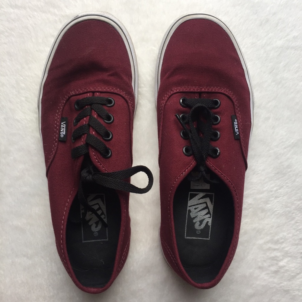 Maroon vans